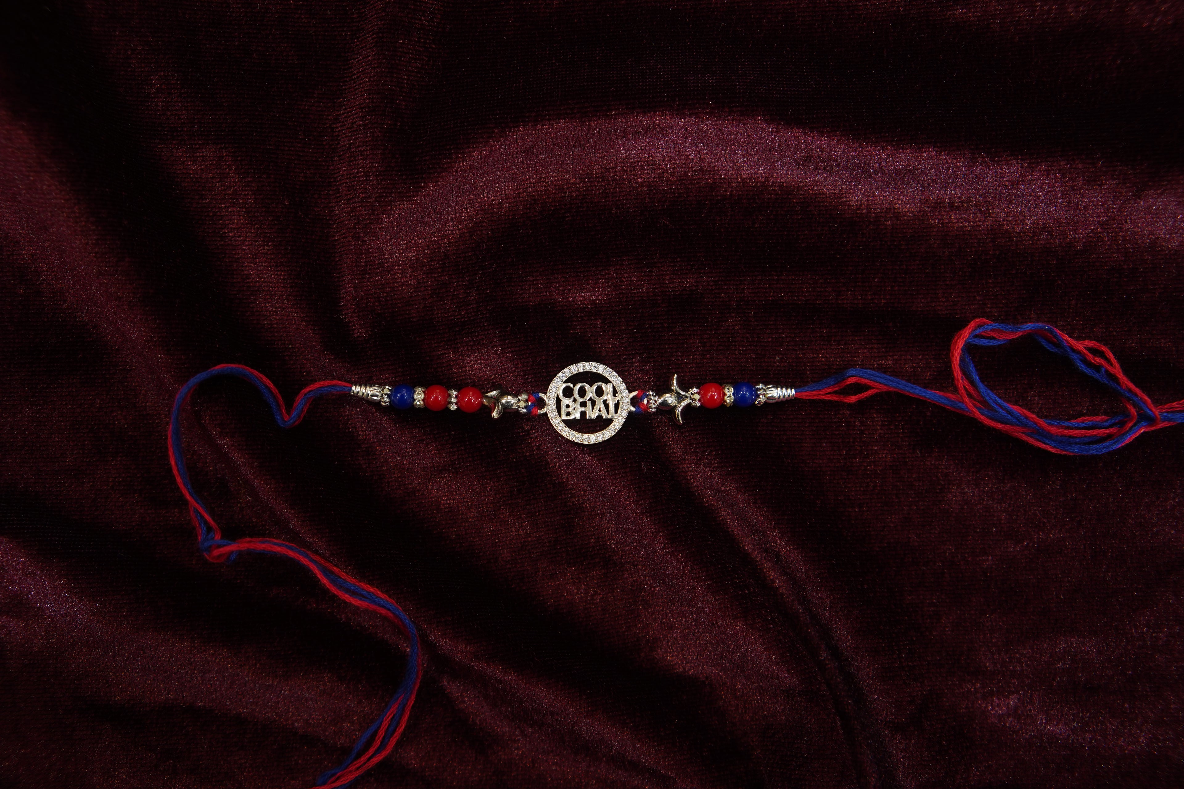 Silver Rakhi with Roli Chawal