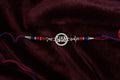 Silver Rakhi with Roli Chawal