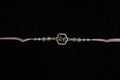Silver Rakhi with Roli Chawal
