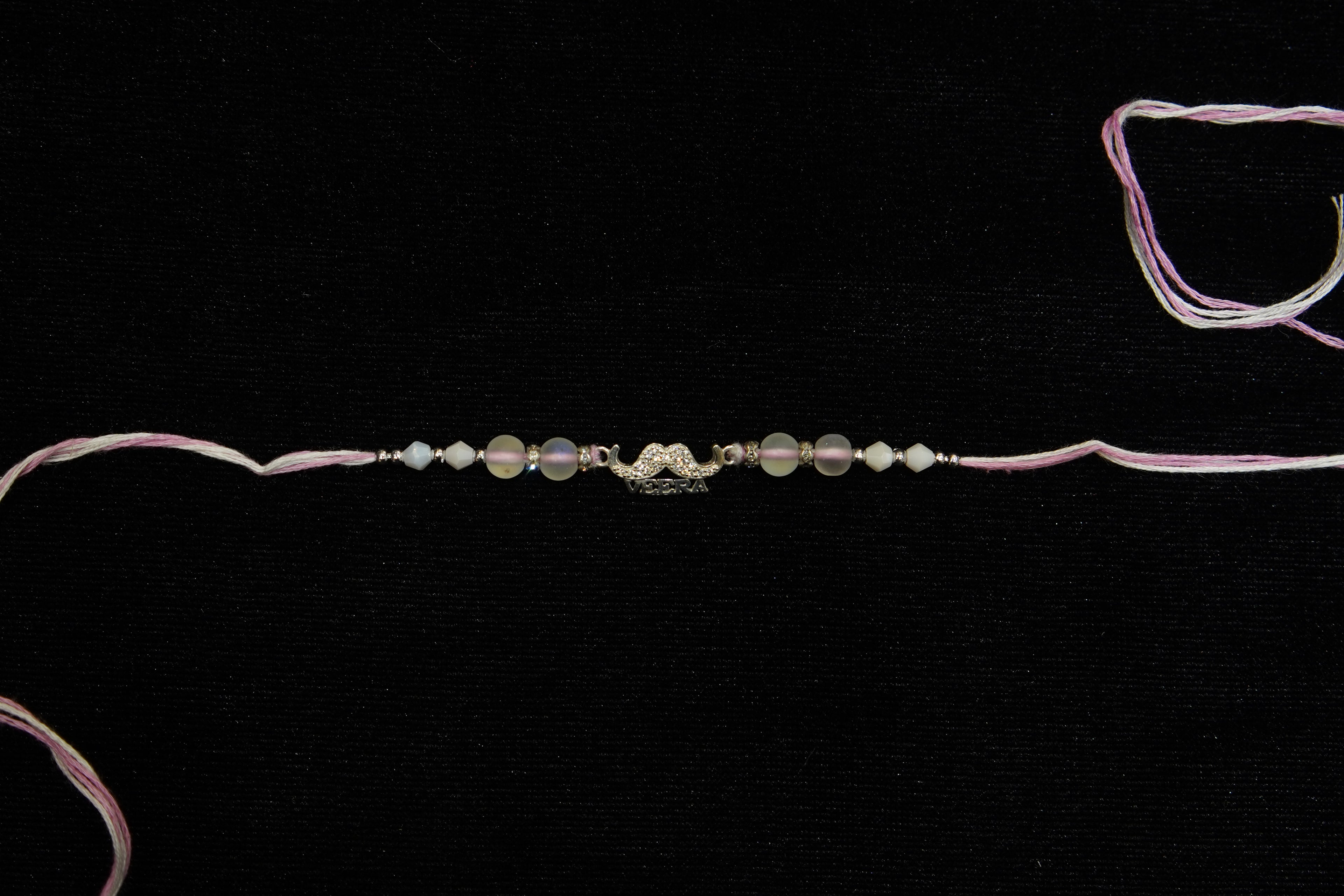 Silver Rakhi with Roli Chawal