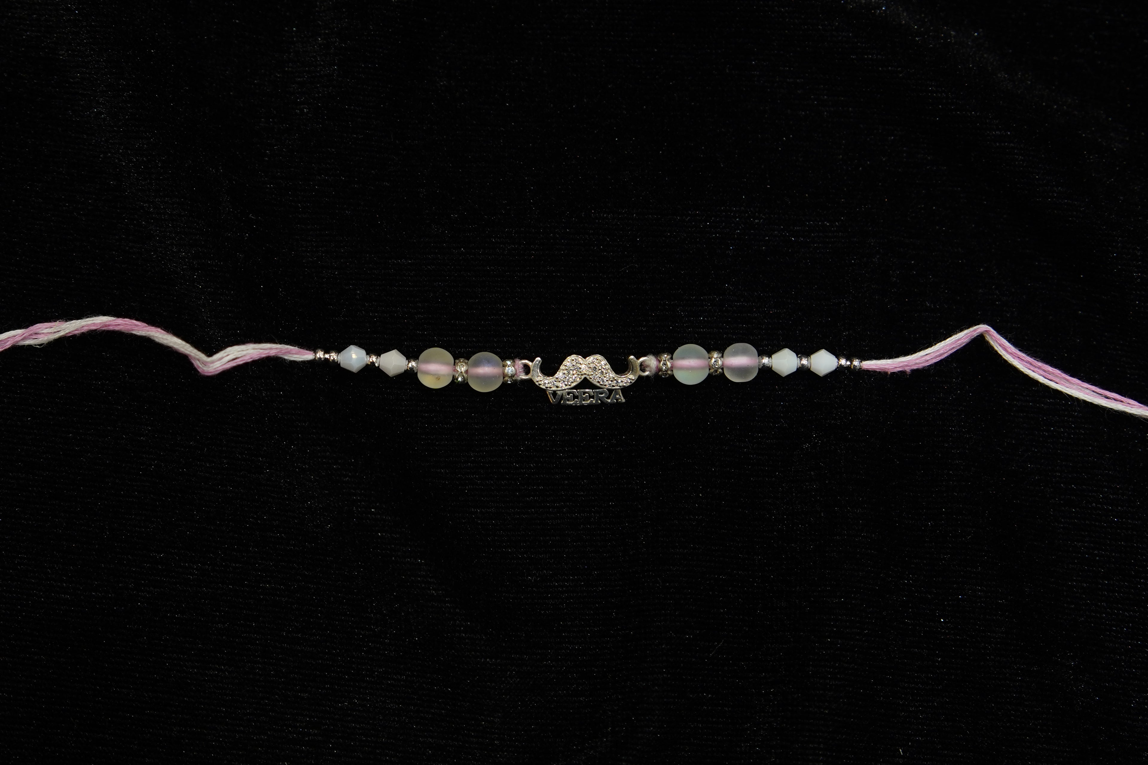 Silver Rakhi with Roli Chawal