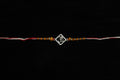 Silver Rakhi with Roli Chawal