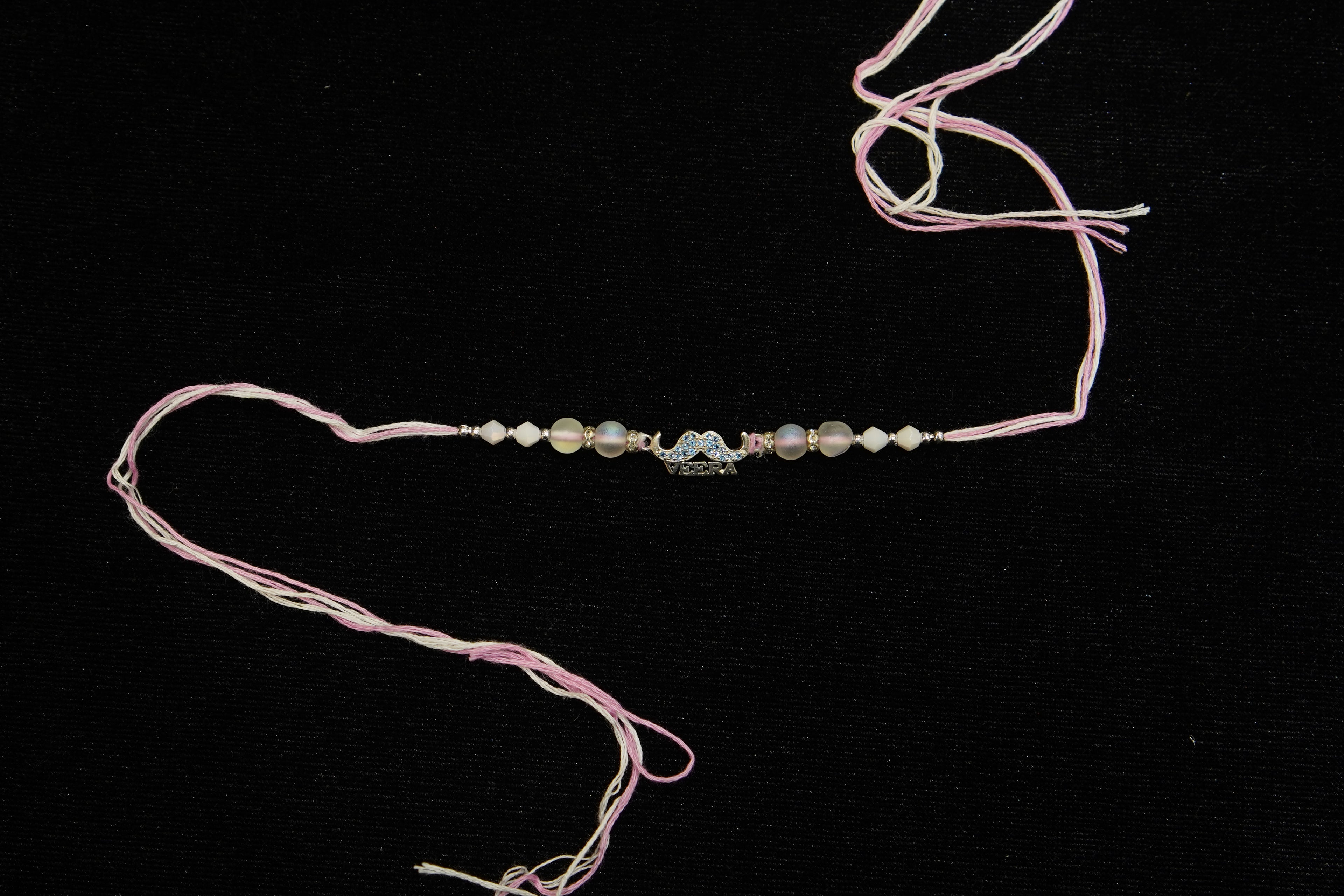 Silver Rakhi with Roli Chawal