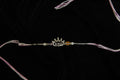 Silver Rakhi with Roli Chawal
