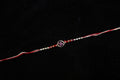 Silver Rakhi with Roli Chawal