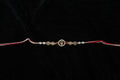 Silver Rakhi with Roli Chawal