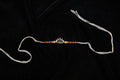 Silver Rakhi with Roli Chawal