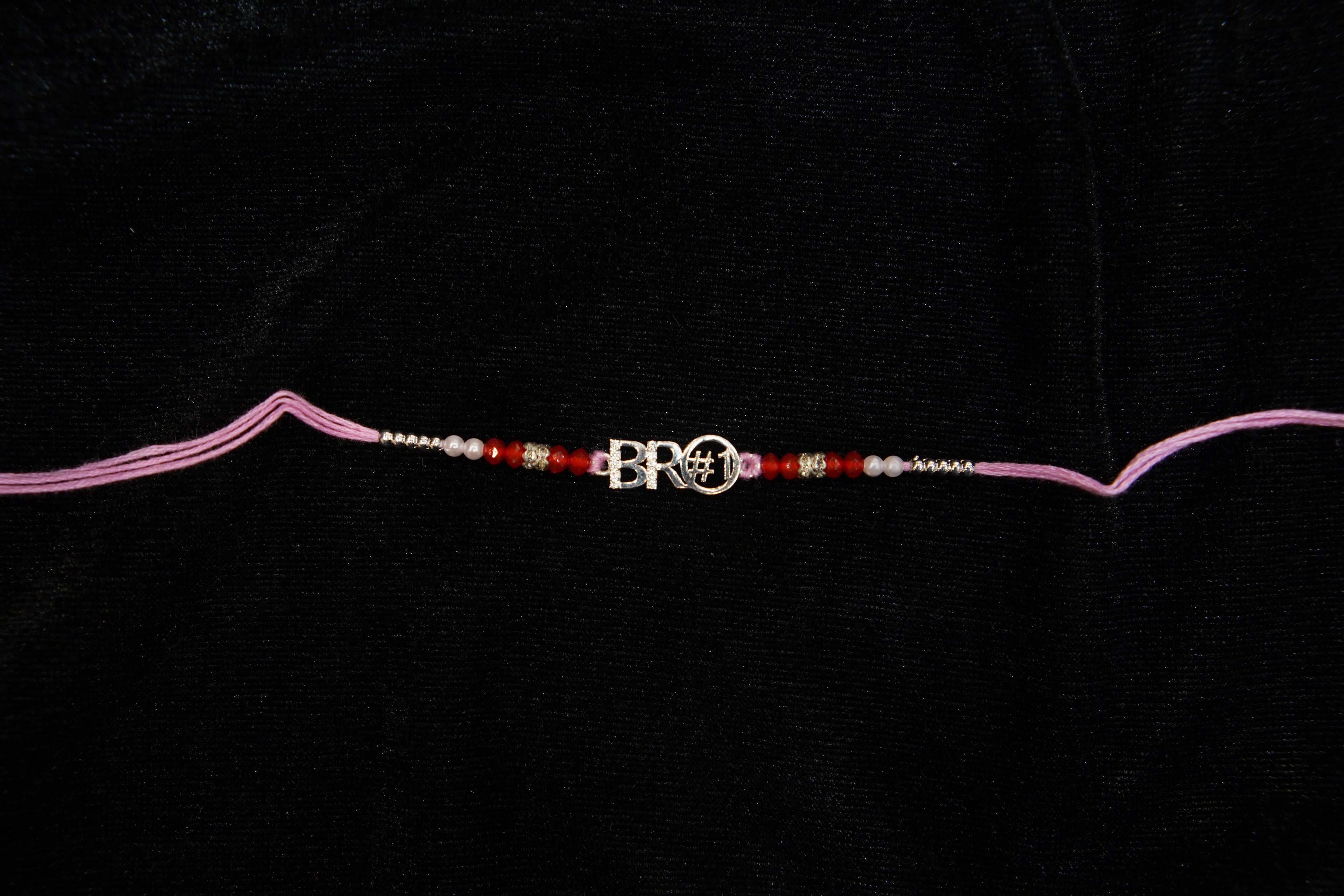 Silver Rakhi with Roli Chawal