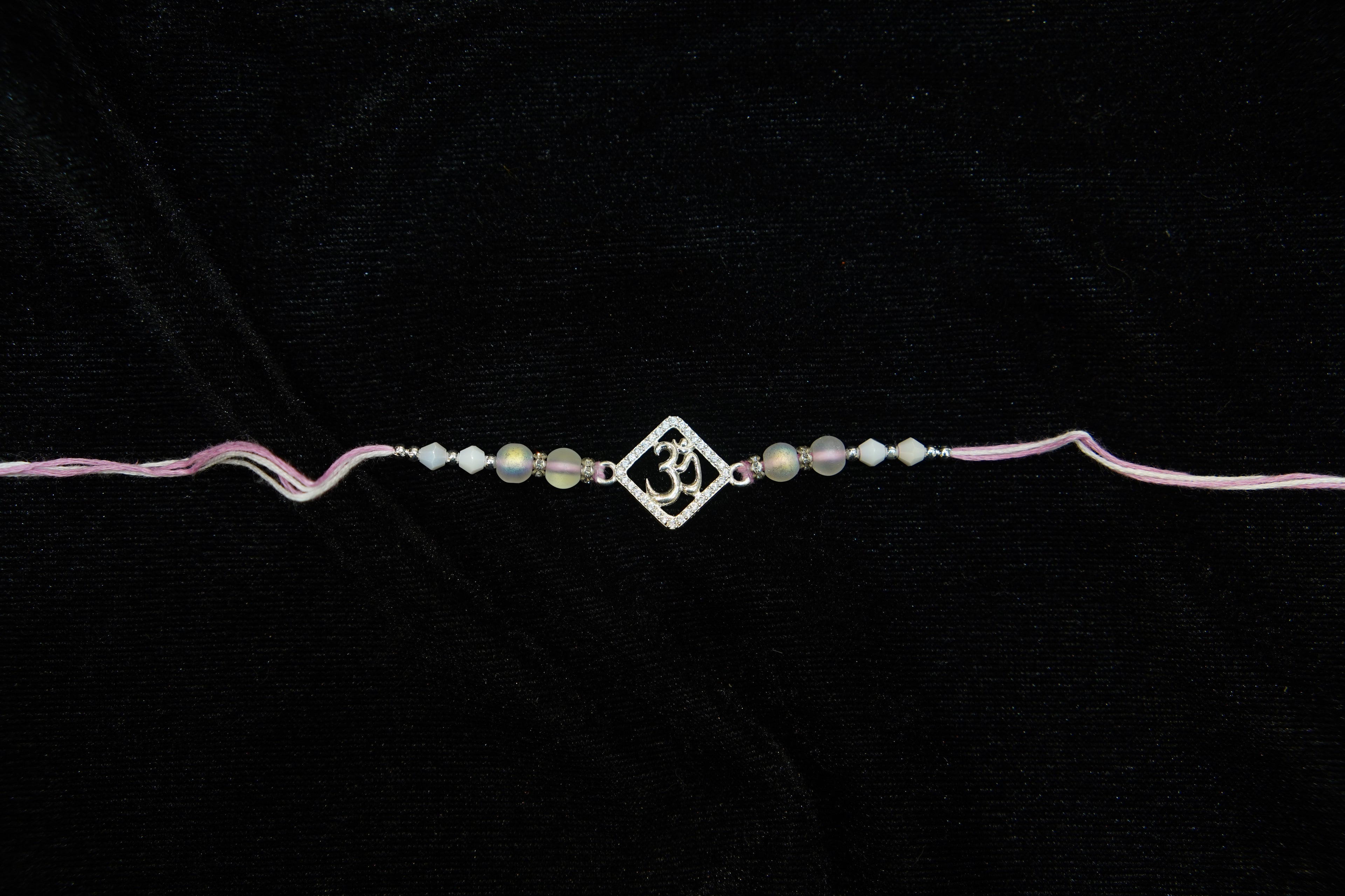 Silver Rakhi with Roli Chawal