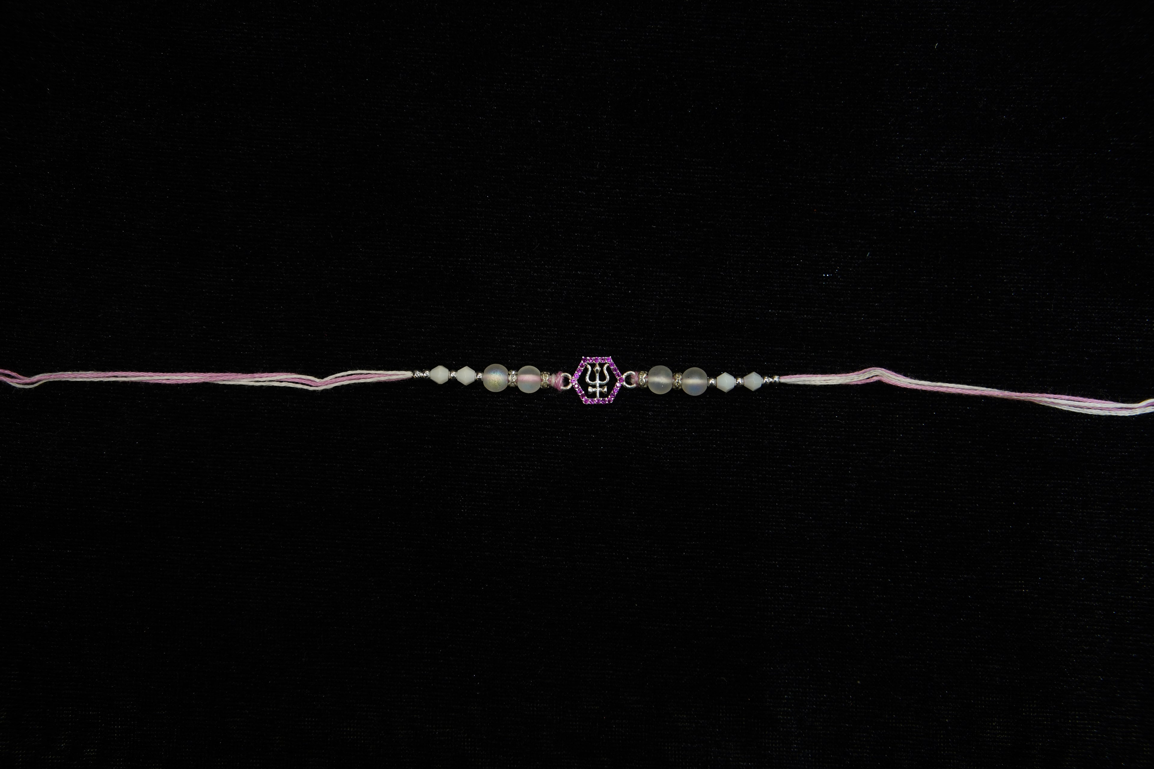 Silver Rakhi with Roli Chawal