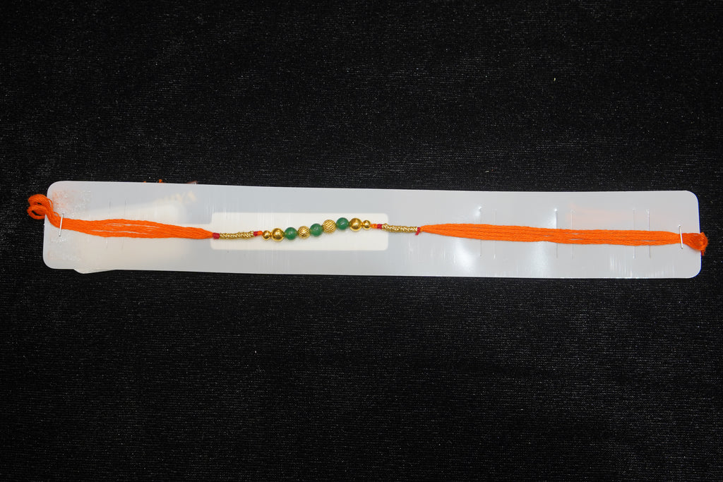 Silver Rakhi with Roli Chawal