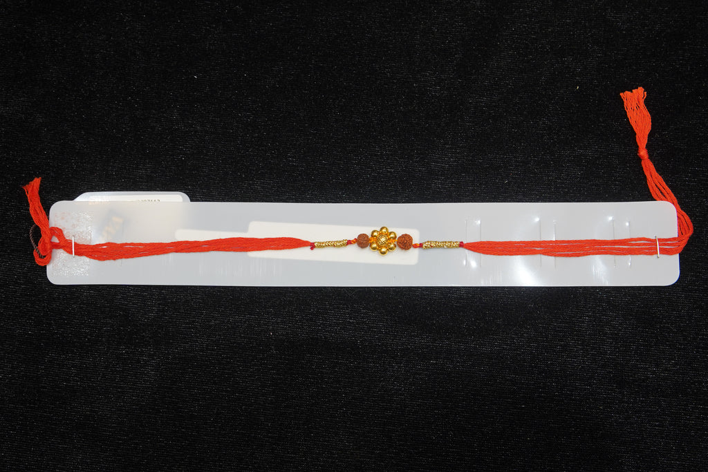 Silver Rakhi with Roli Chawal