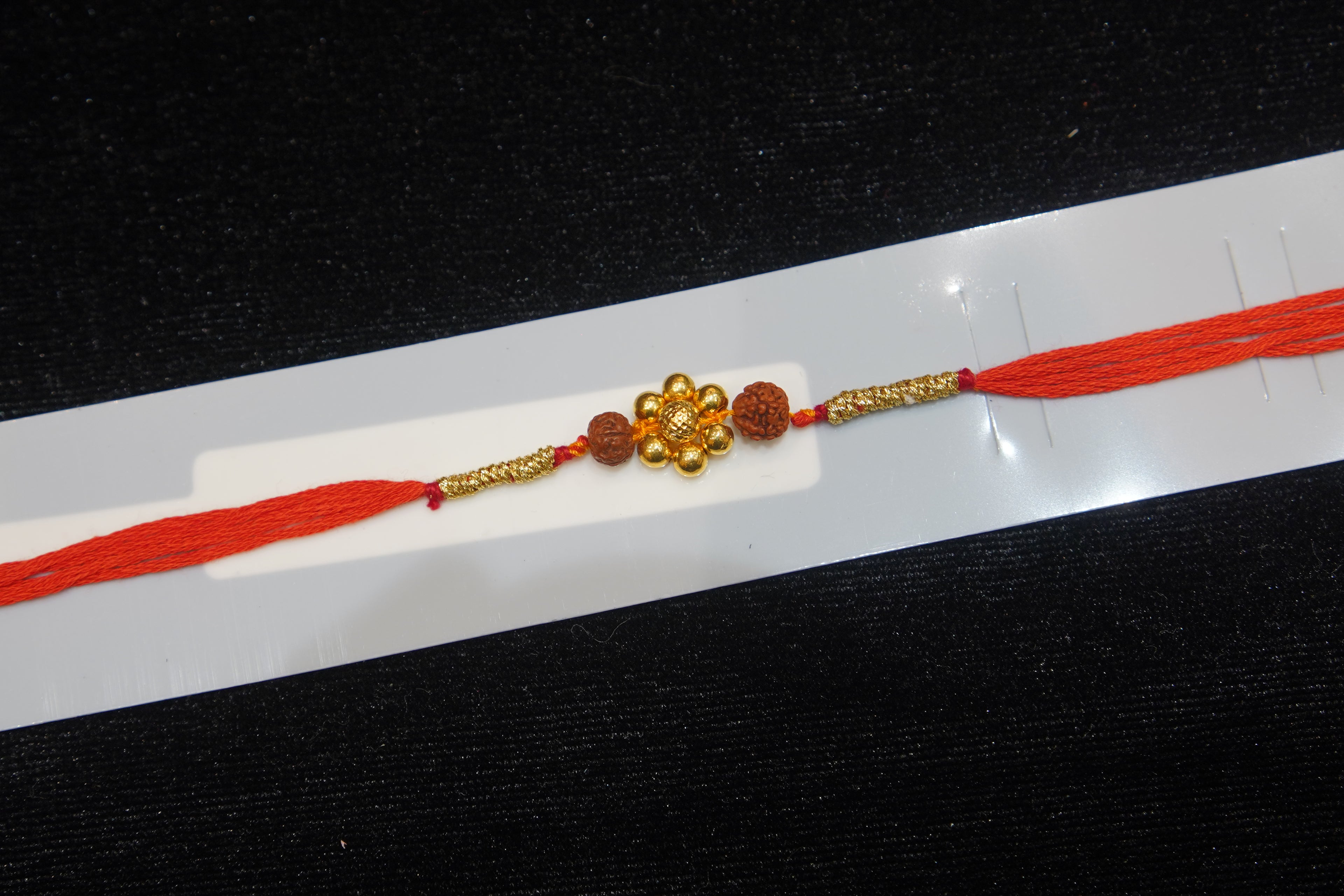 Silver Rakhi with Roli Chawal