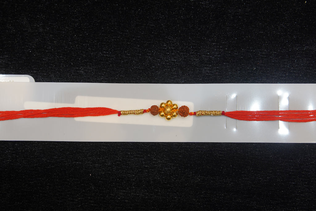 Silver Rakhi with Roli Chawal