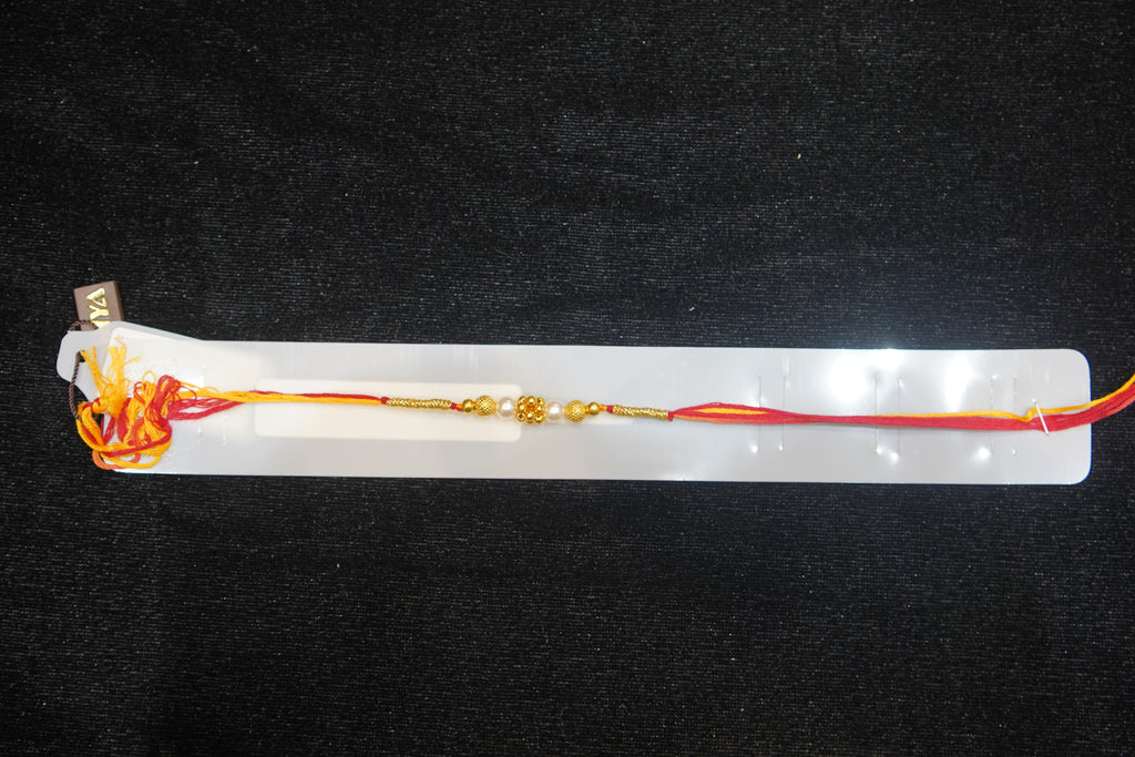Silver Rakhi with Roli Chawal