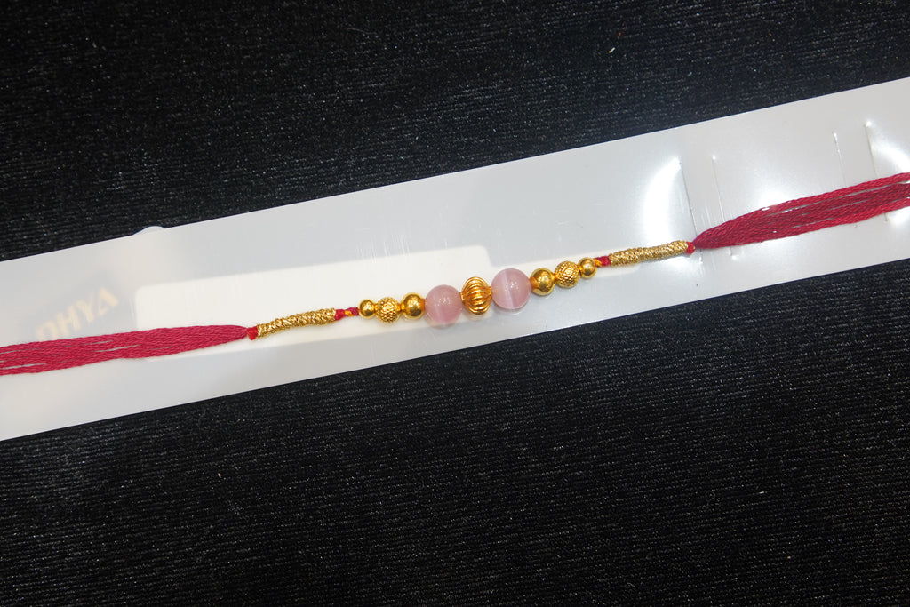 Silver Rakhi with Roli Chawal