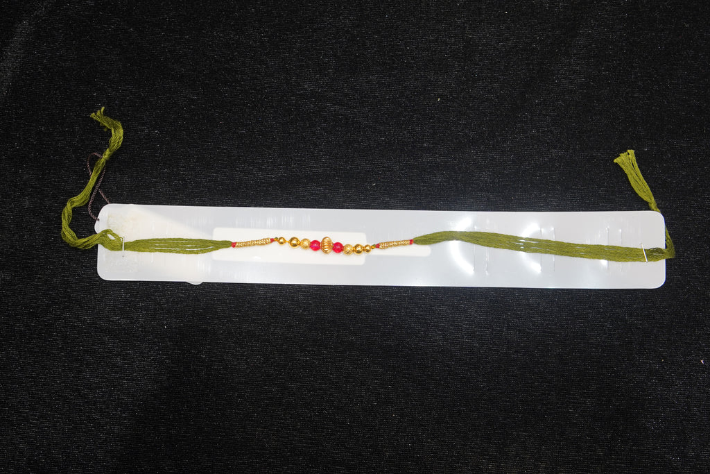 Silver Rakhi with Roli Chawal