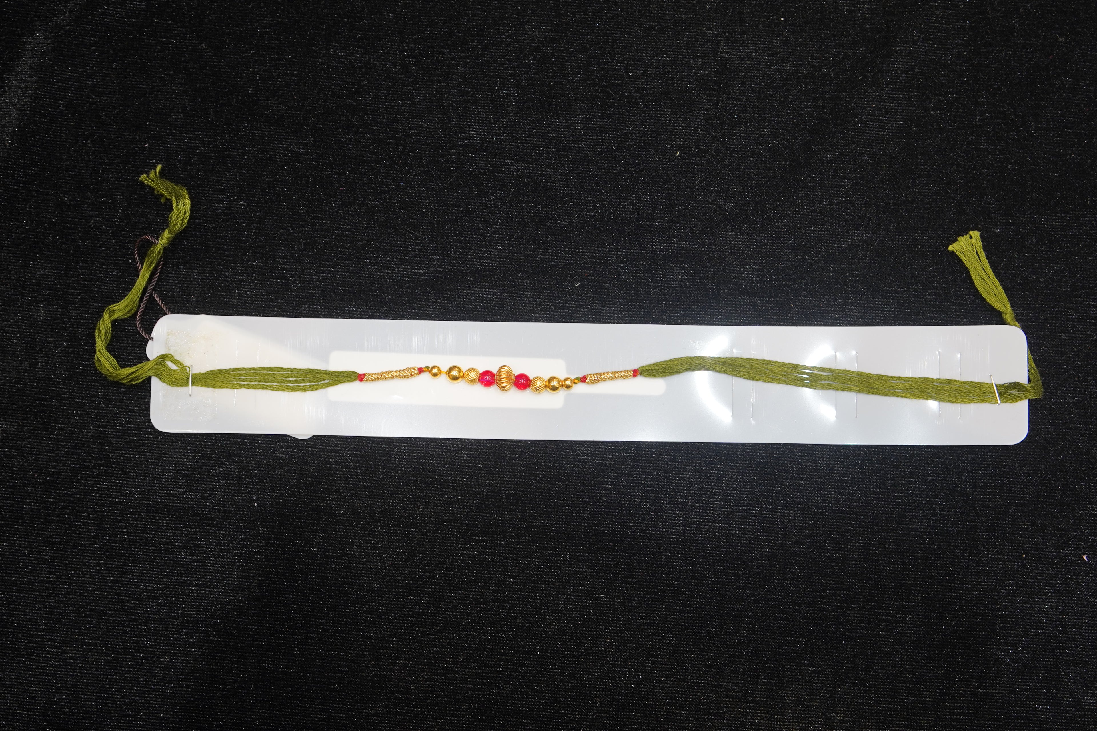 Silver Rakhi with Roli Chawal