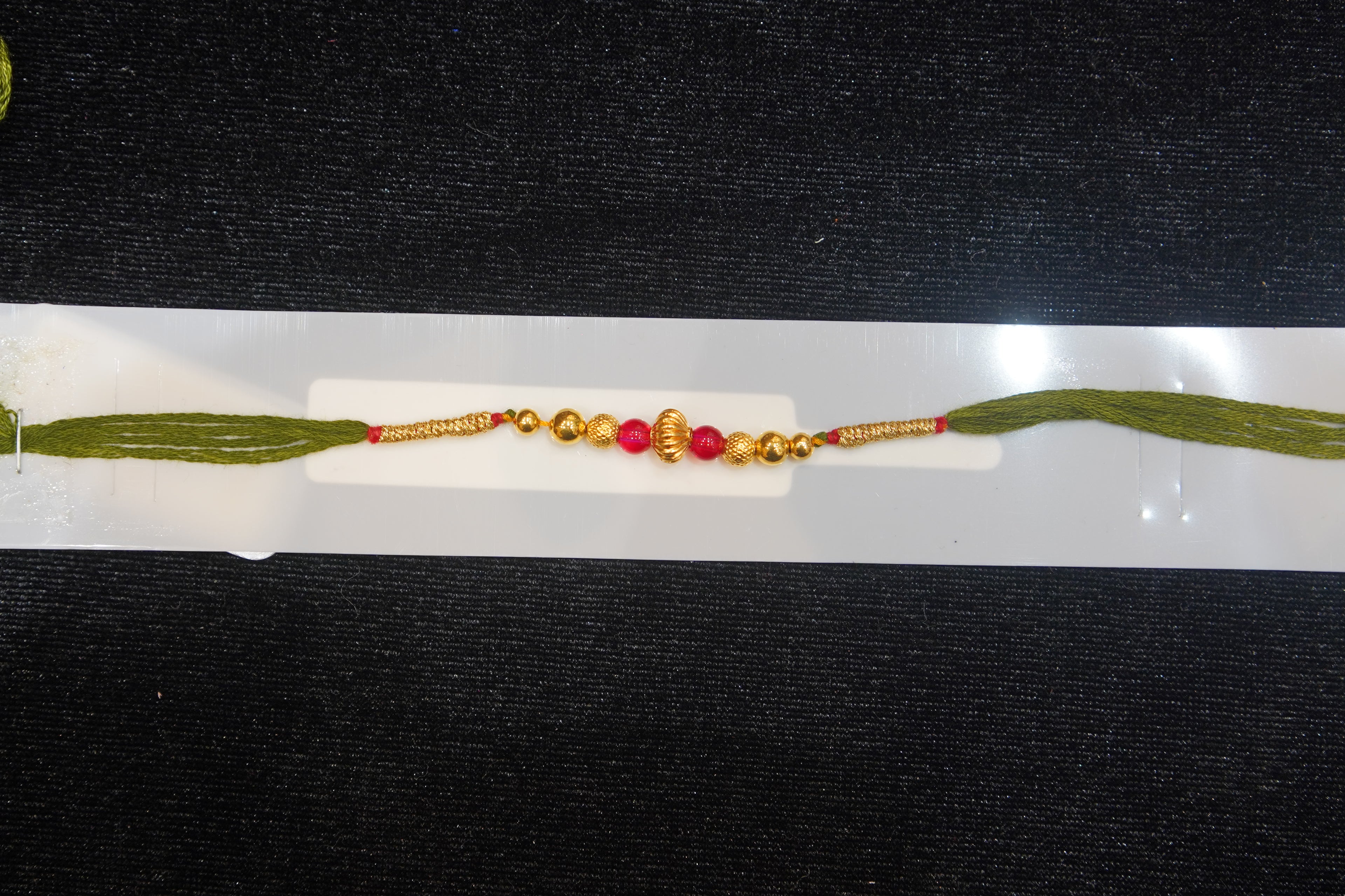 Silver Rakhi with Roli Chawal