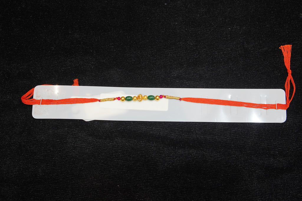 Silver Rakhi with Roli Chawal