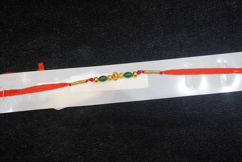 Silver Rakhi with Roli Chawal