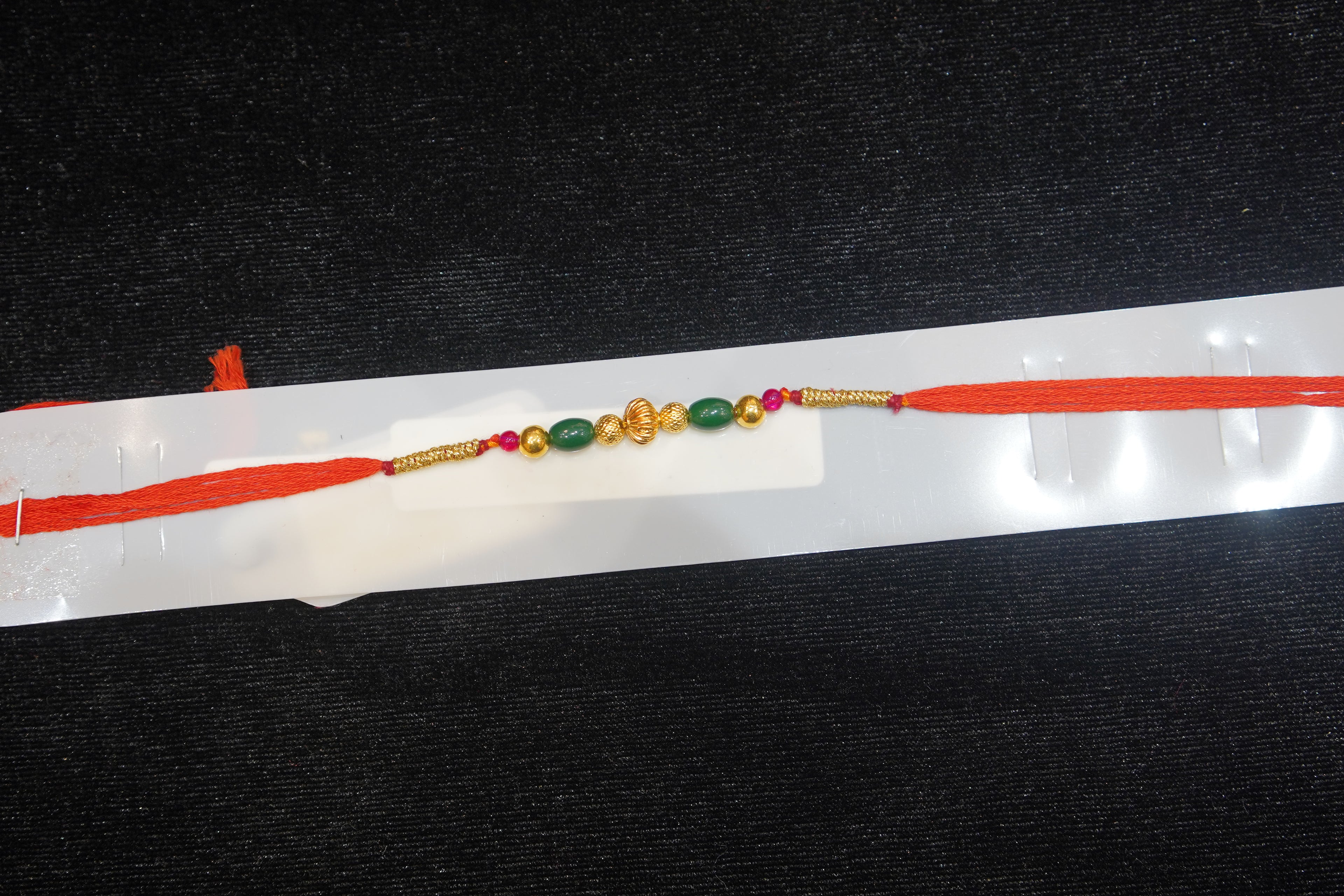 Silver Rakhi with Roli Chawal