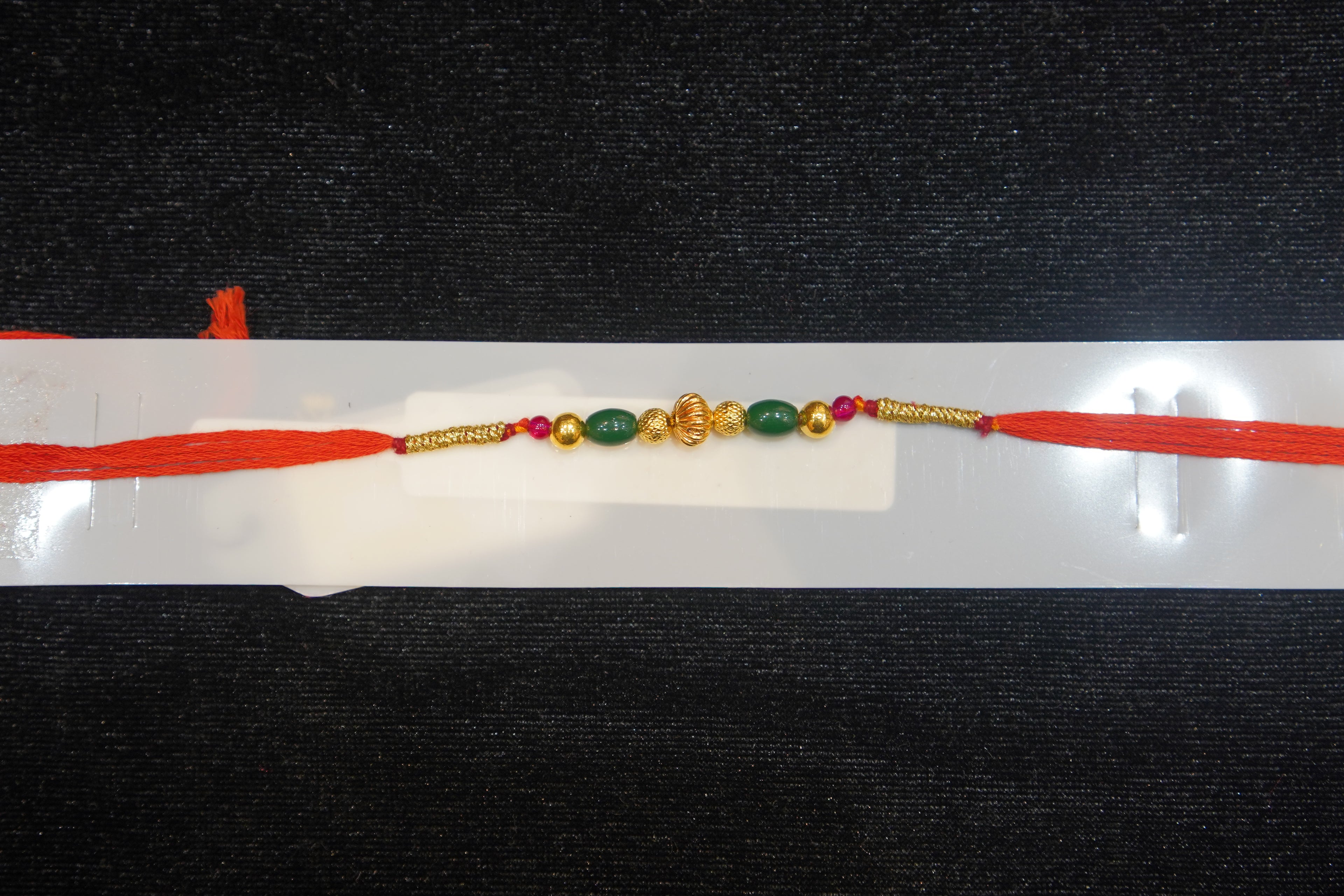 Silver Rakhi with Roli Chawal