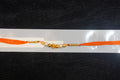 Silver Rakhi with Roli Chawal
